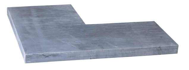 Hoek Vijv Blue Stone Linea 50-20x50x3 cm ~