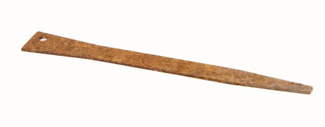 Mevosteel extra verankeringspen 30,5 cm. ongecoat (Corten) ~