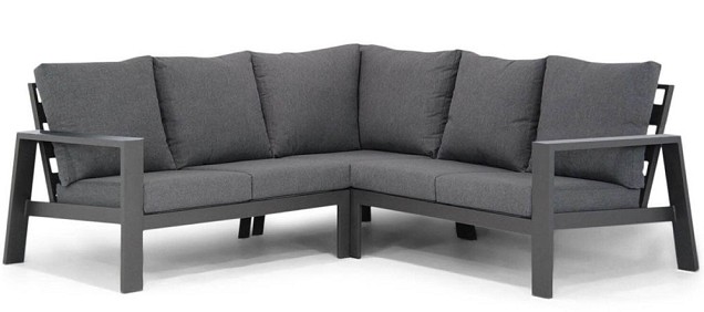 Amigo Lounge Corner Set Charcoal ~