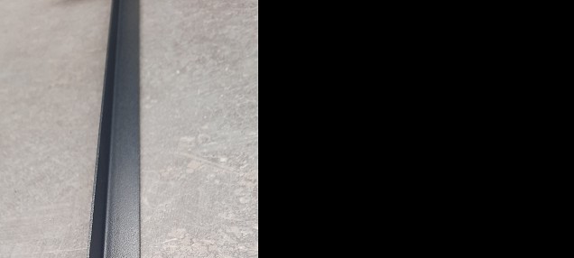 Poortaanslag verzinkt speciaal in ral kleur gespoten (ral7016)  OP=OP ~