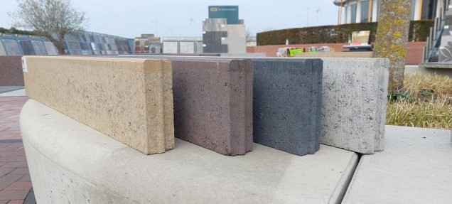 Opsluitband zand beige 100x20x6 cm ~