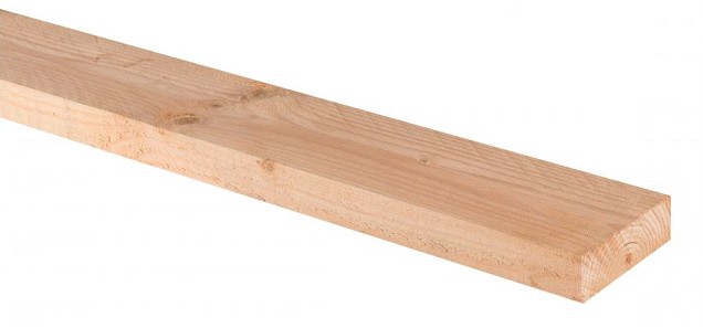 Vuren plank 1,8x9,5 cm
