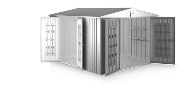 Extra deur berging Europa, donkergrijs metallic ~