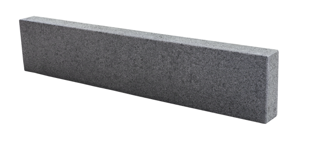 Donker grijs graniet G654 opsluitband gevlamd 100x20x6 cm. ~