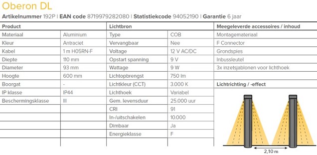 LightPro - Oberon DL - LED 9W - 12V ~