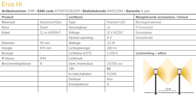LightPro - Eros Hi - LED 3,5W - 12V ~