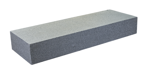 Donker grijs graniet G654 traptrede gevlamd 150x35x15 cm. ~