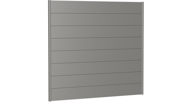 Wandpaneel Schutting zonder Acrylglas 200x180 kwartsgrijs-metallic ~