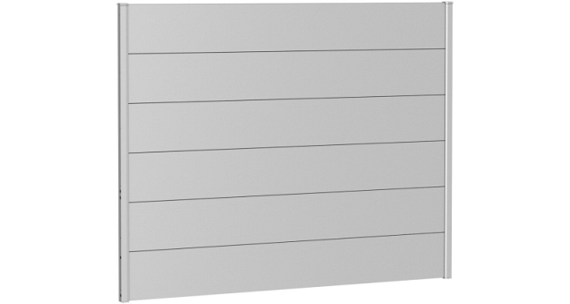 Wandpaneel Schutting zonder Acrylglas 180x135 zilver-metallic ~