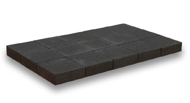 Strakstones antraciet 14x14x7 cm. ~