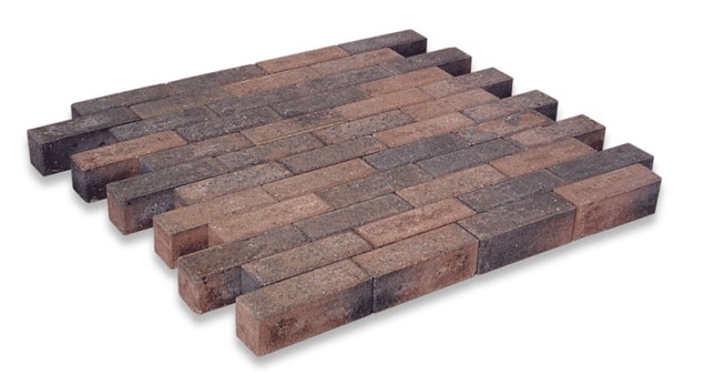 Dikformaat met facet bruin-zwart 21x7x7 cm. ~