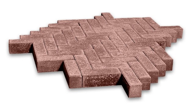 Dikformaat met facet heide 21x7x7 cm. ~