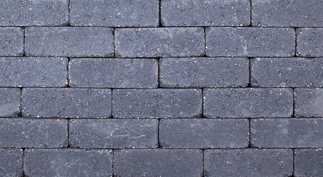 Dikformaat getrommeld antraciet 20x6,5x6,5 cm. ~