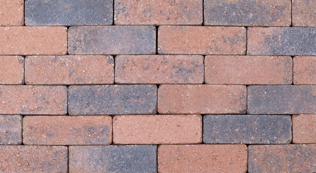 Dikformaat getrommeld bruin-zwart 20x6,5x6,5 cm. ~