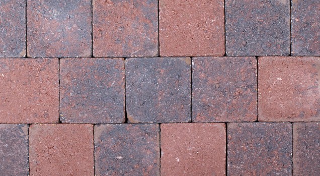 Kobbelstones getrommeld oud-hollands 14x14x7 cm. ~