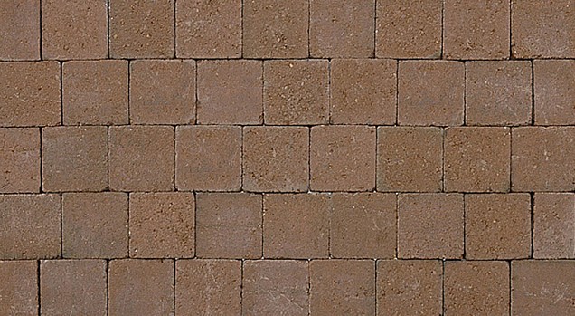 Kobbelstones getrommeld terracotta 10,5x10,5x7 cm. ~