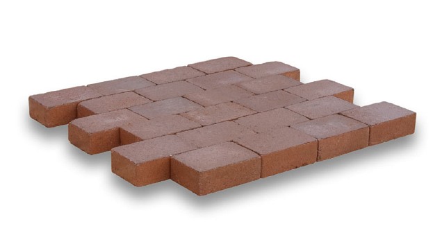 Kobbelstones getrommeld terracotta 21x14x7 cm. ~