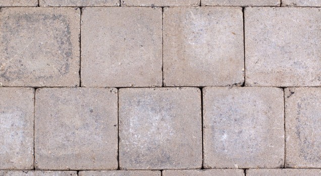 Kobbelstones getrommeld grijs 21x21x7 cm. ~