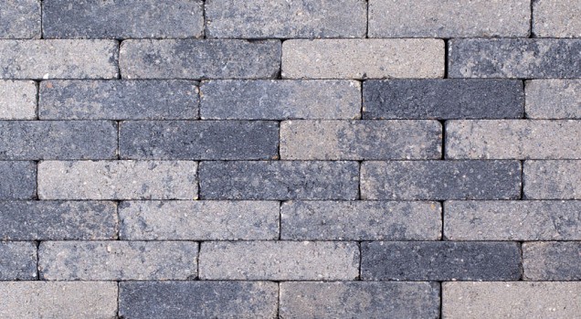 Waalstones getrommeld grijs-zwart 20x5x7 cm. ~