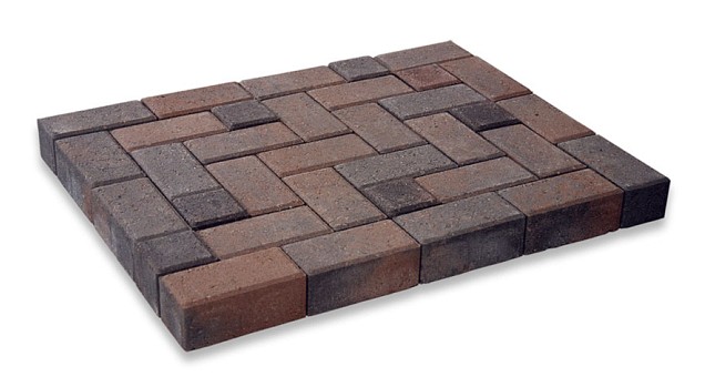Betonklinker HK bruin-zwart 21x10,5x8 cm. ~