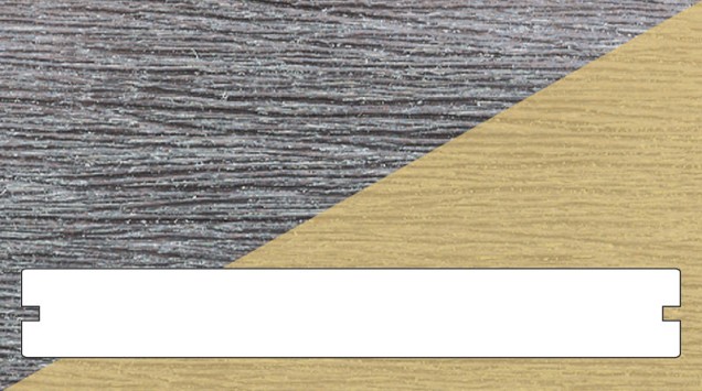 WPC 22,5x210 mm. L=300 cm. Fiberdeck Vintage Lunar Grey - Cedar ~