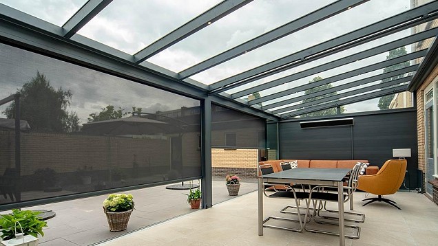 Verasol SunZip screen H2500xB5500 mm, in diverse kleuren ~