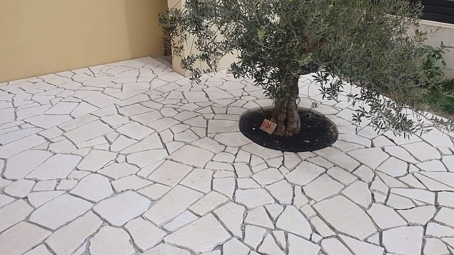 Lahor White flagstones 2-3 cm. ~