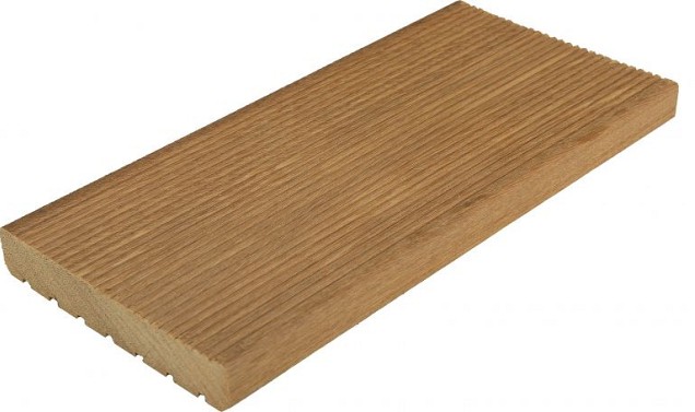 Bankirai 25x145 mm. L=180 cm. terrasplank fijn-grof P110 Premium FSC ~