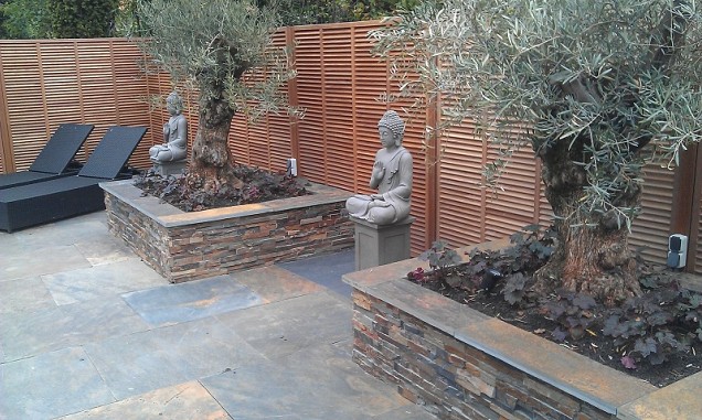 Keruing Premium trellis 26 Louvre 180x180 cm. ~