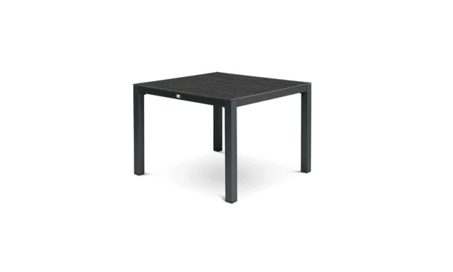 Briga Dutch Table Dekton steen Blad kleur Bromo Charcoal Frame / Bromo (80x80 cm) ~