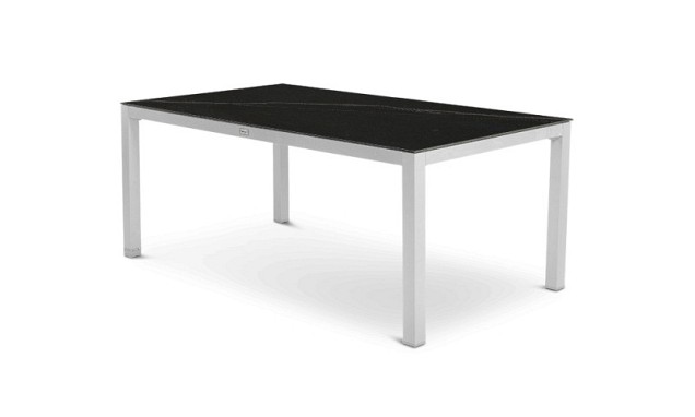 Briga Table Dekton Kelya Top White Frame