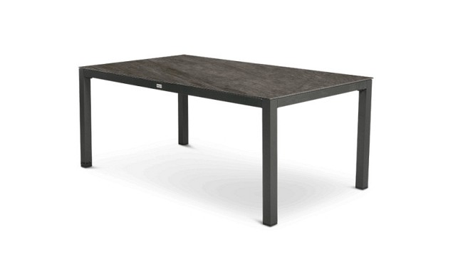 Briga Table Trespa Forest Grey Top Charcoal Frame