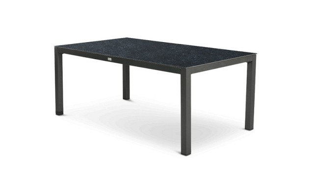 Briga Table Trespa Graphite Top Charcoal Frame