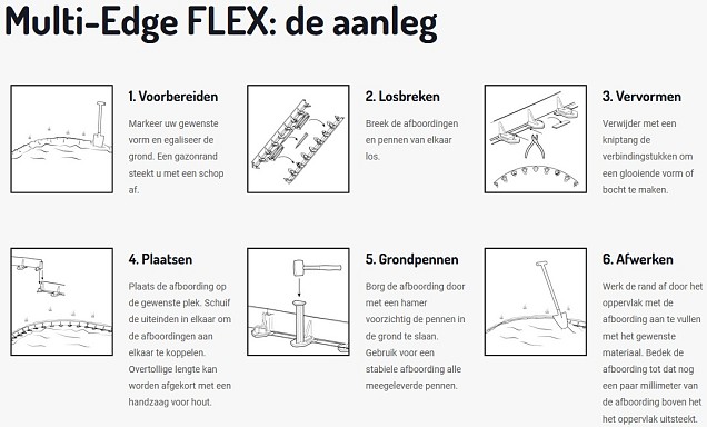 Multi-Edge Flex LxBxH 100x8,7x5,5 cm. (1 set á 2 st.) ~