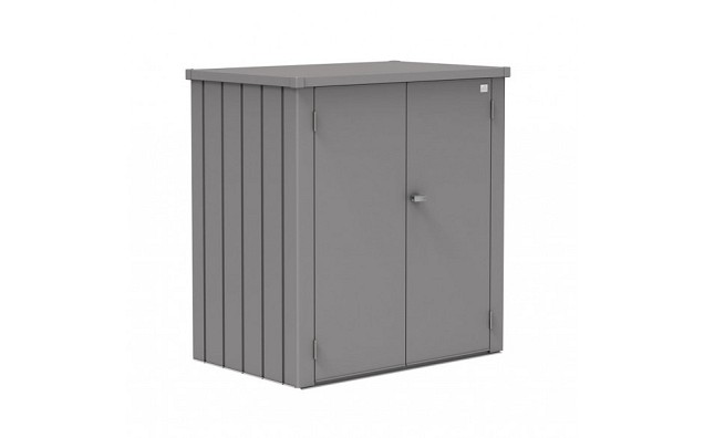 Terrasschrank Romeo Gr. L kwartsgrijs metallic (132x87x140 cm) ~