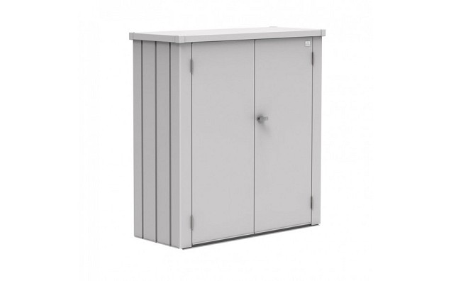 Terrasschrank Romeo Gr. M zilver metallic (132x57x140 cm) ~