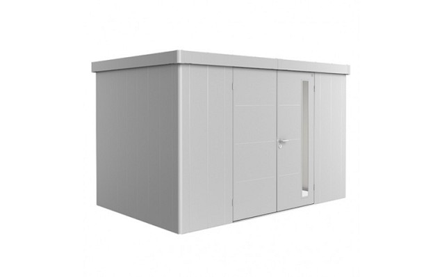 berging Neo 2D dubbele deur, zilver-metallic ~