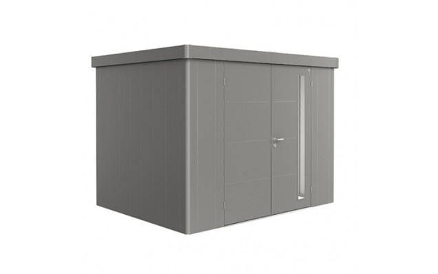 berging Neo 2C dubbele deur, kwartsgrijs-metallic ~