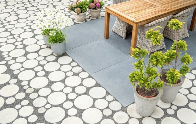 Aviena Circle Waterpasserende Tegel 117x113x12 Grijs ~