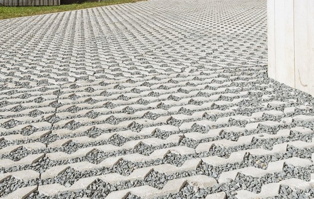 Grasbetontegel Helix Groovy 60x40x12 Grijs Met Groeven ~