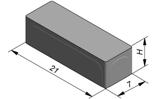 Strained Orange Brown 21x7x6 cm. ZF ~