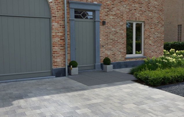 Strained Concrete Grey ZF 30x20x6 cm. ~