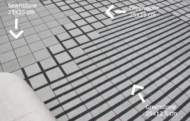 Greenstone Grasbetontegel 25x12,5x10 cm. 2/2 Grijs ~
