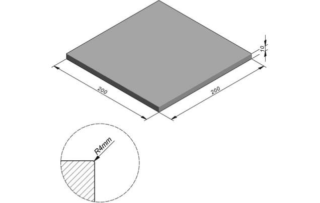 Air Cream Soft 200x200x10 cm. (enkel op bestelling, prijs af fabriek) ~