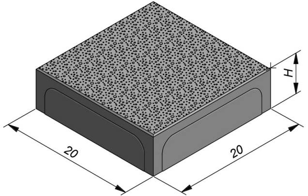 Metal Dark Blue Glitter 20x20x6 cm. MF~