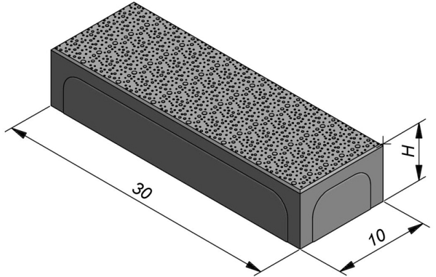 Metal Light Blue 30x10x6 cm. MF ~