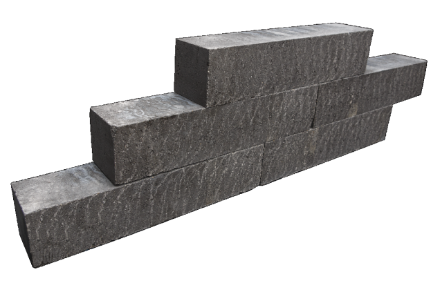 Blockstone Small 60x12x12 cm. Black ~