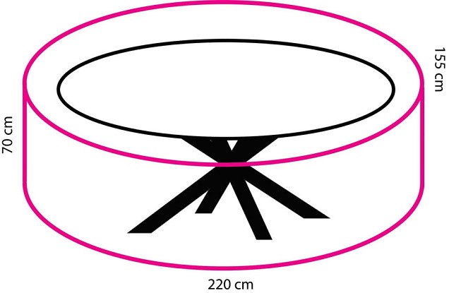 Cover For Oblong Dining Set 220 cm ~