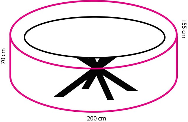 Cover For Oblong Dining Set 200 cm ~
