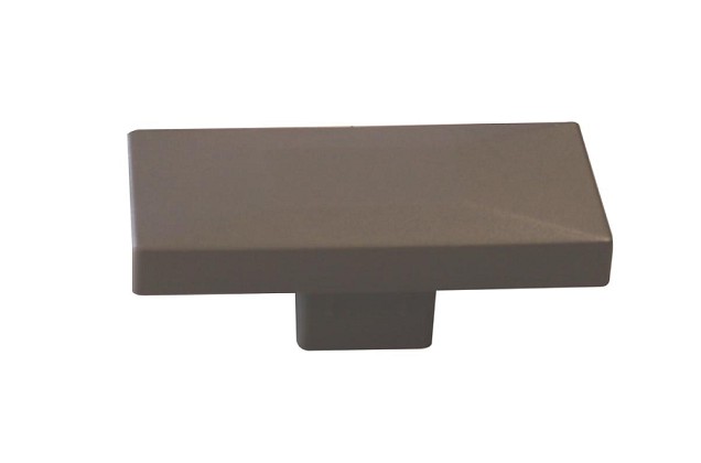 PVC afdekdop t.b.v. H-gleufpaal kwartsgrijs RAL7039 ~